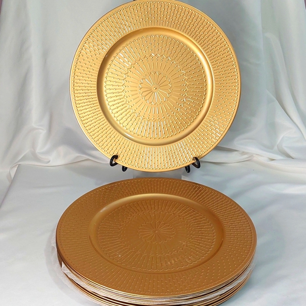 COPY - Gold Charger Plates, Set of 4